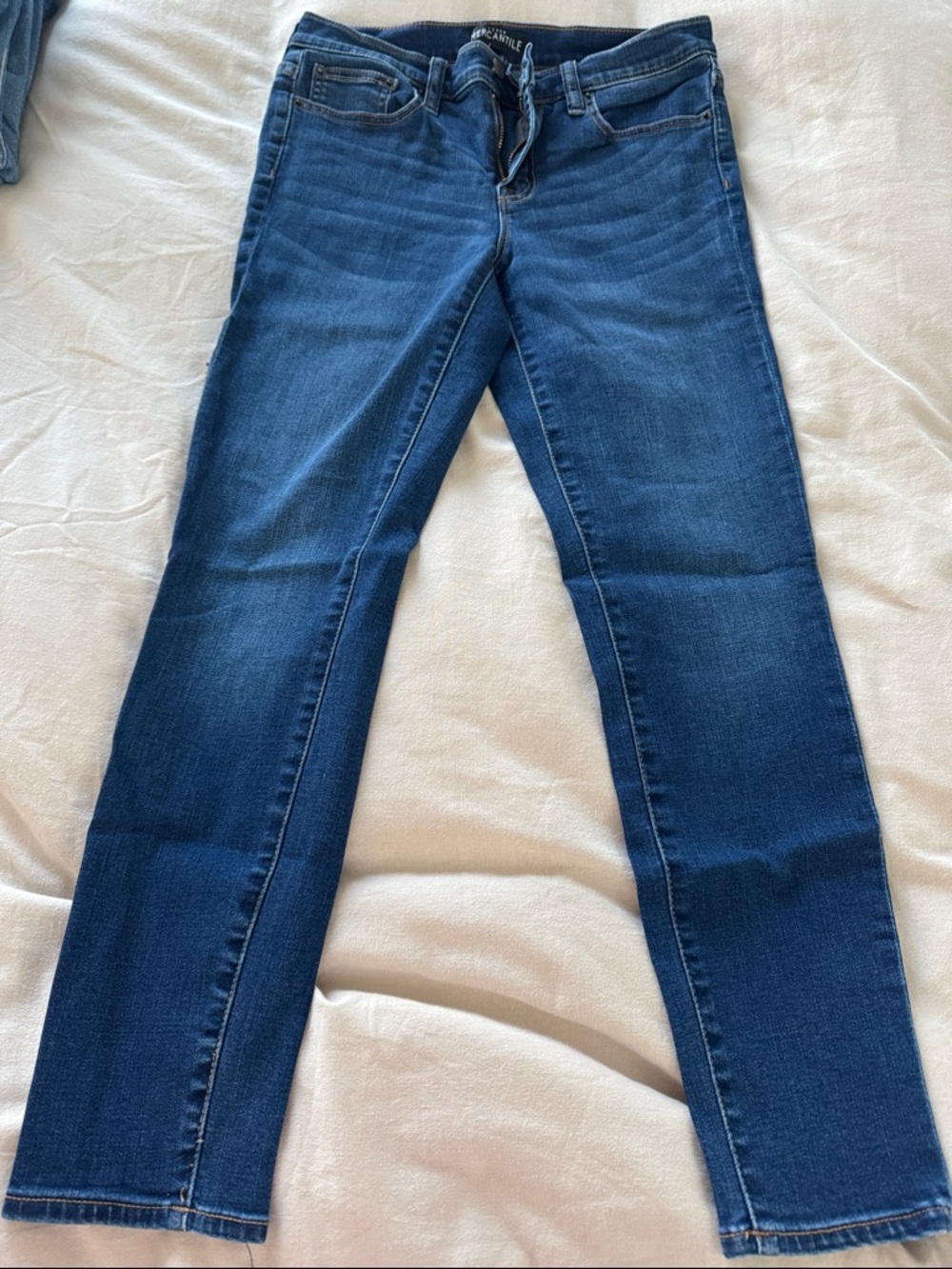J. Crew Skinny Jeans in Dark Blue Wash